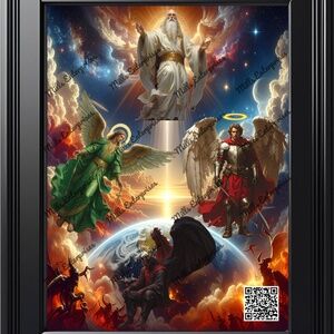 “War in Heaven – In the Beginning” Divine Artwork for Believers, and Collectors